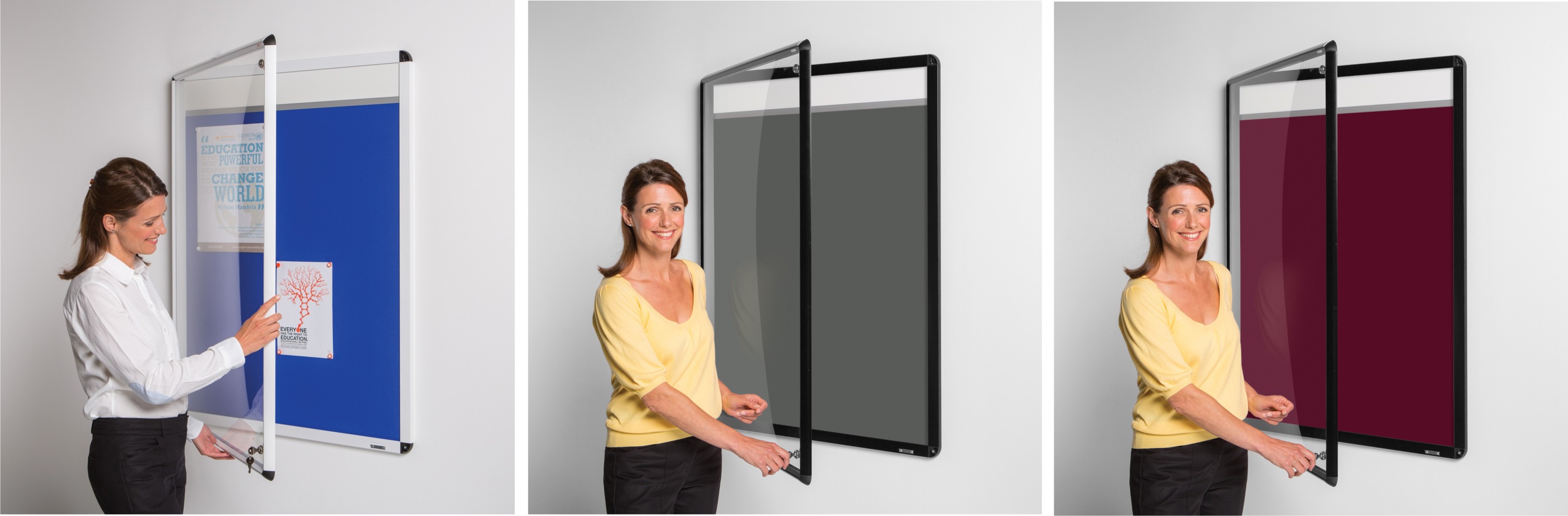 The Metro Aluminium Framed Felt Notice Board